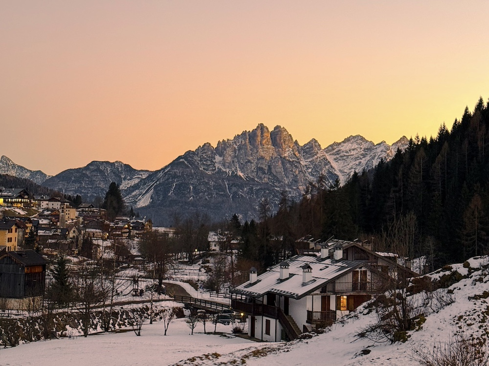 Panorama Val di Zoldo Tramonto