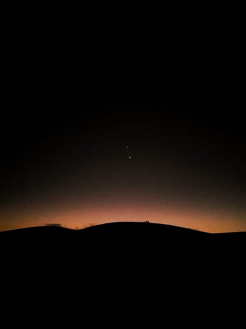 Bacio tra Venere e Giove Dune Maspalomas Gran Canaria