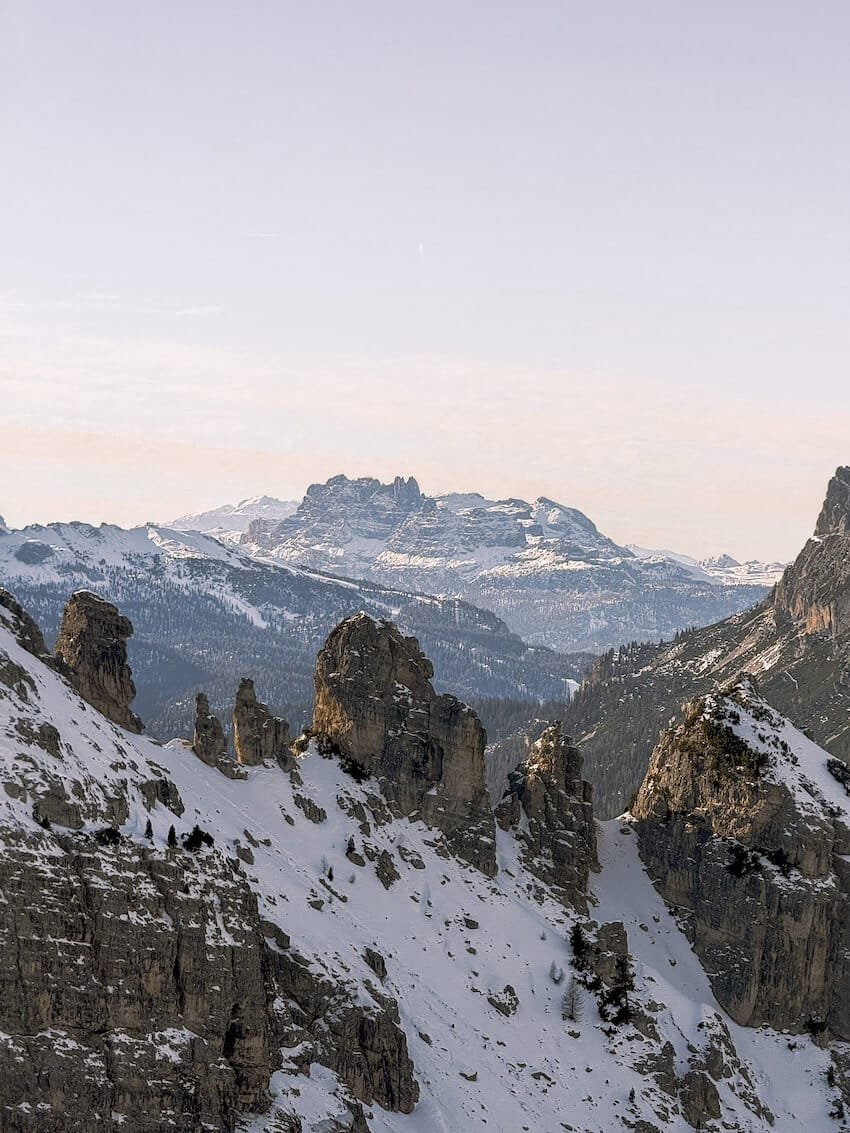 Panorama dal Sentiero Lago d'Antorno al Rifugio Auronzo