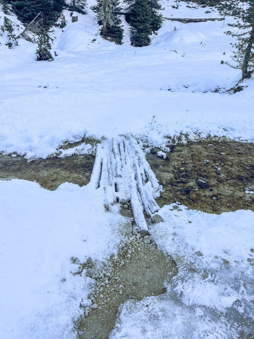 Ponte Ruscello Sentiero 101 Tre Cime di Lavaredo