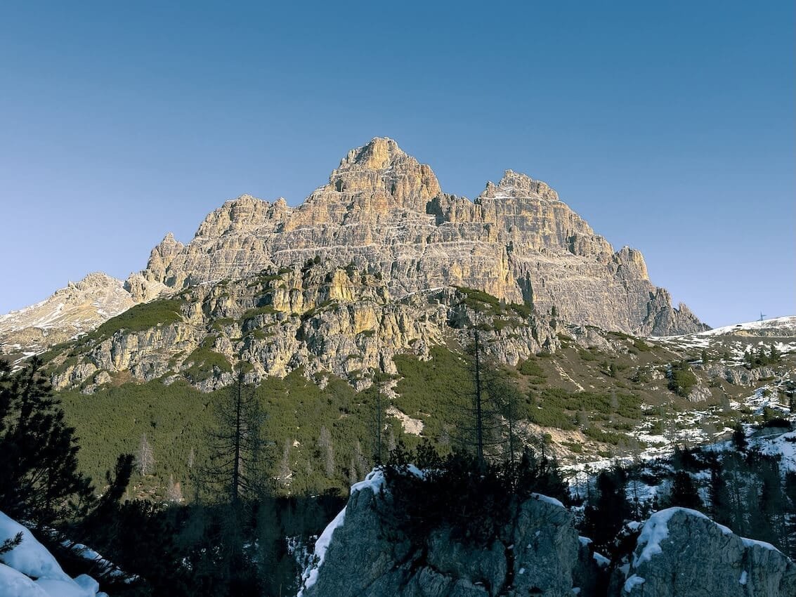 Tre Cime di Lavaredo dal Sentiero per Rifugio Auronzo