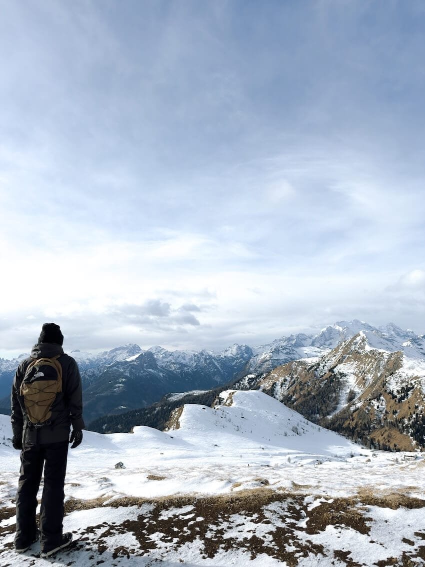 Panorama da sotto il Monte Nuvolau