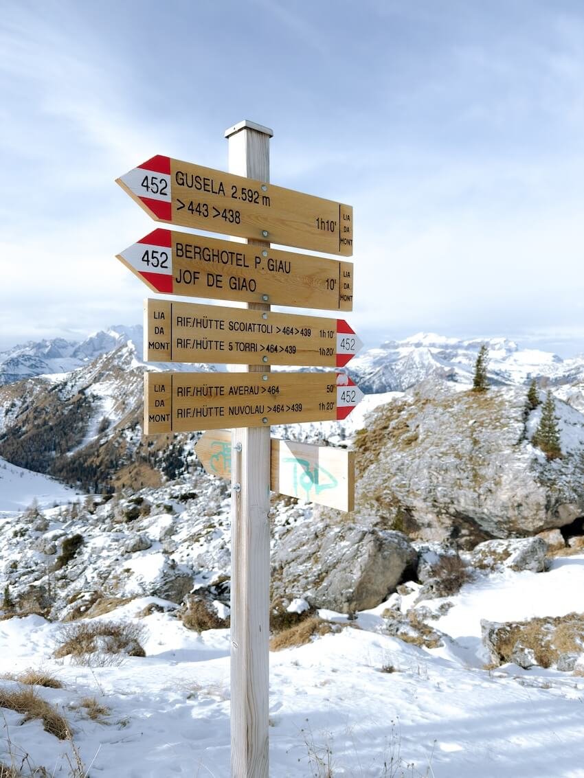 Segnaletica Sentieri Passo Giau