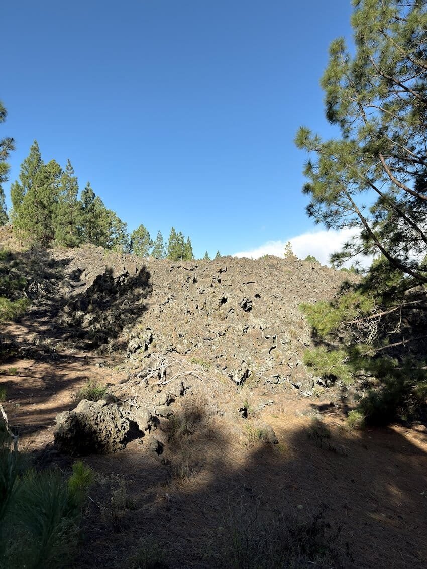 Colata Lavica Sentiero PR-TF 43 Vulcano Chinyero Tenerife
