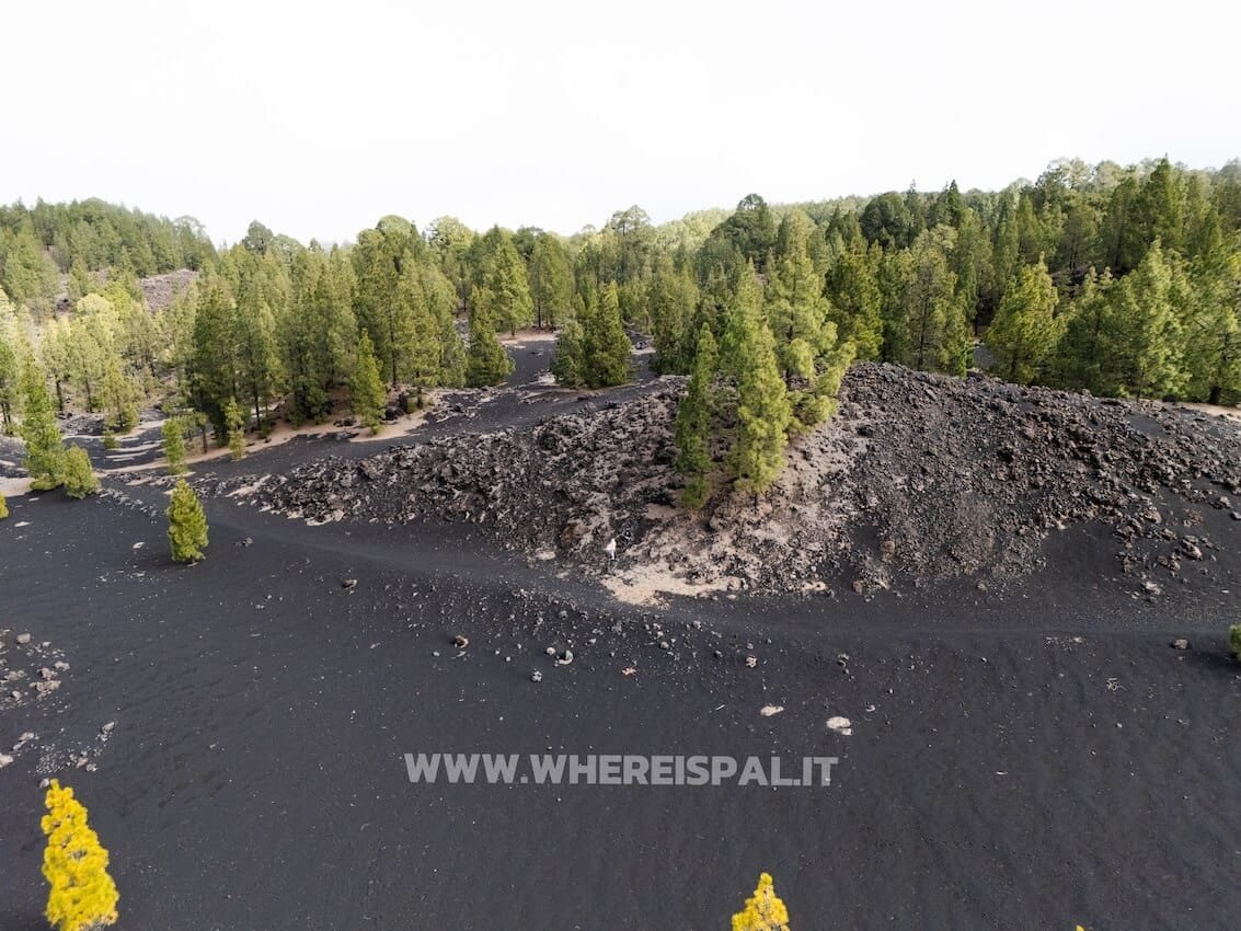 Paesaggio Vulcano Chinyero Tenerife Drone View