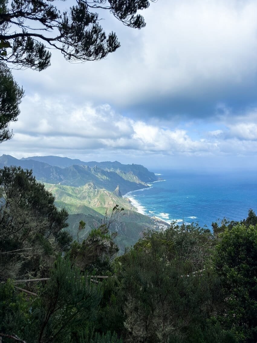 Panorama Costa Nord Occidentale Isola Sentiero Bosque Encantado Tenerife