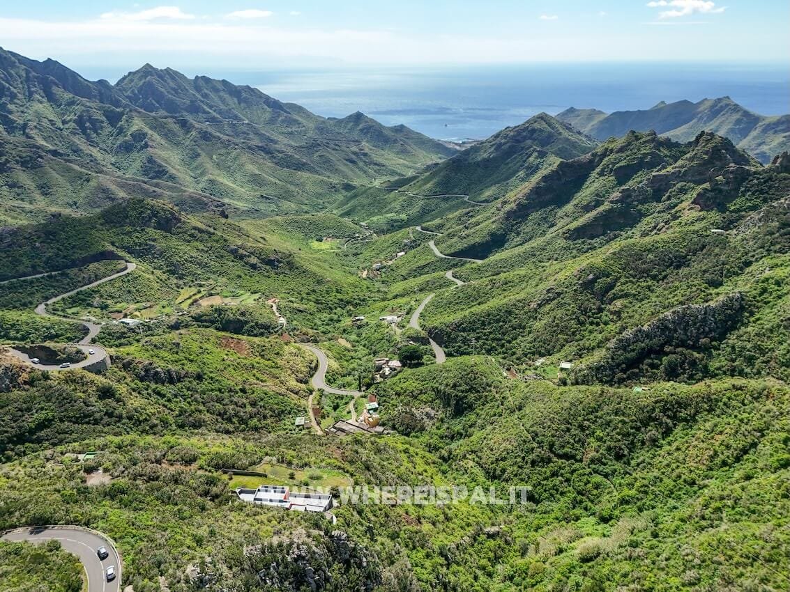 Panorama Costa Nord Strada Taganana Dove Dormire Tenerife Drone View