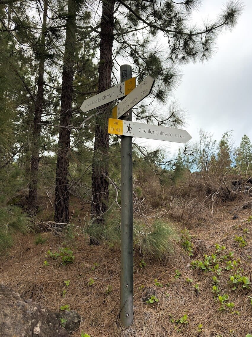 Segnaletica 2 Anello Sentiero PR-TF 43 Vulcano Chinyero Tenerife