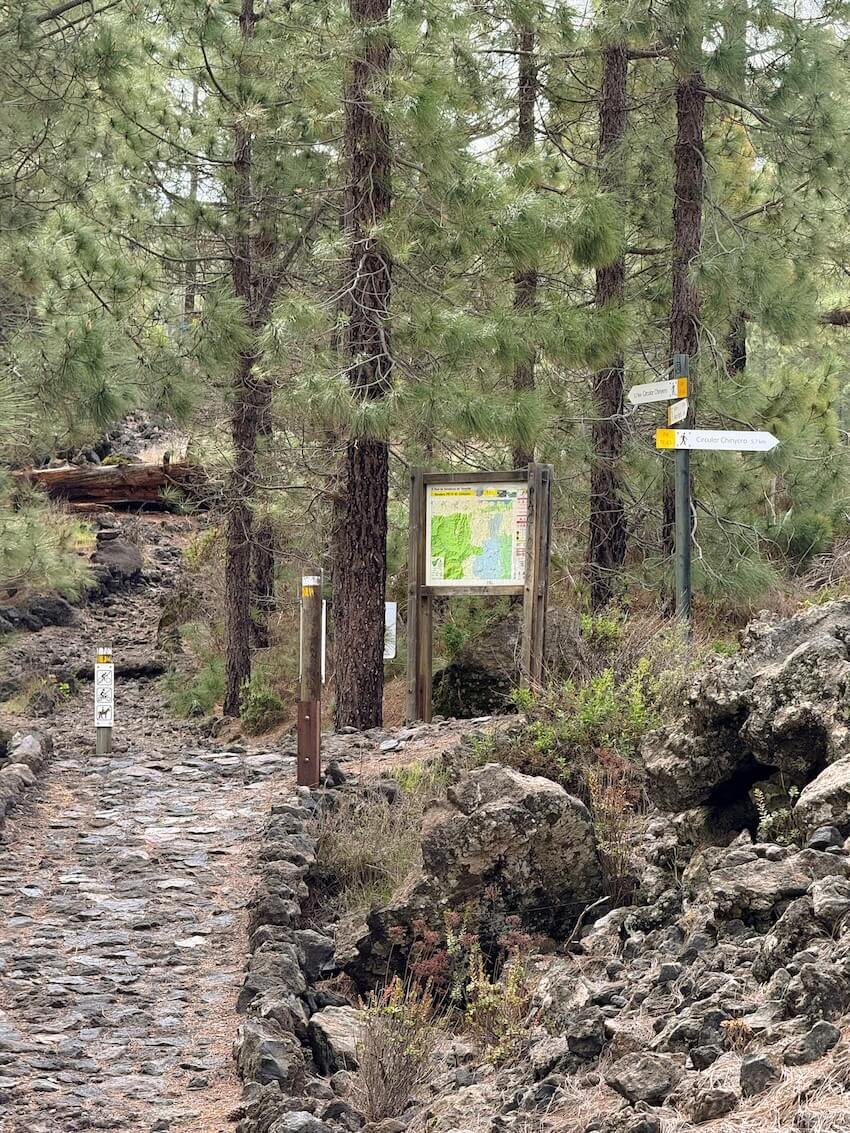 Segnaletica Anello Sentiero PR-TF 43 Vulcano Chinyero Tenerife