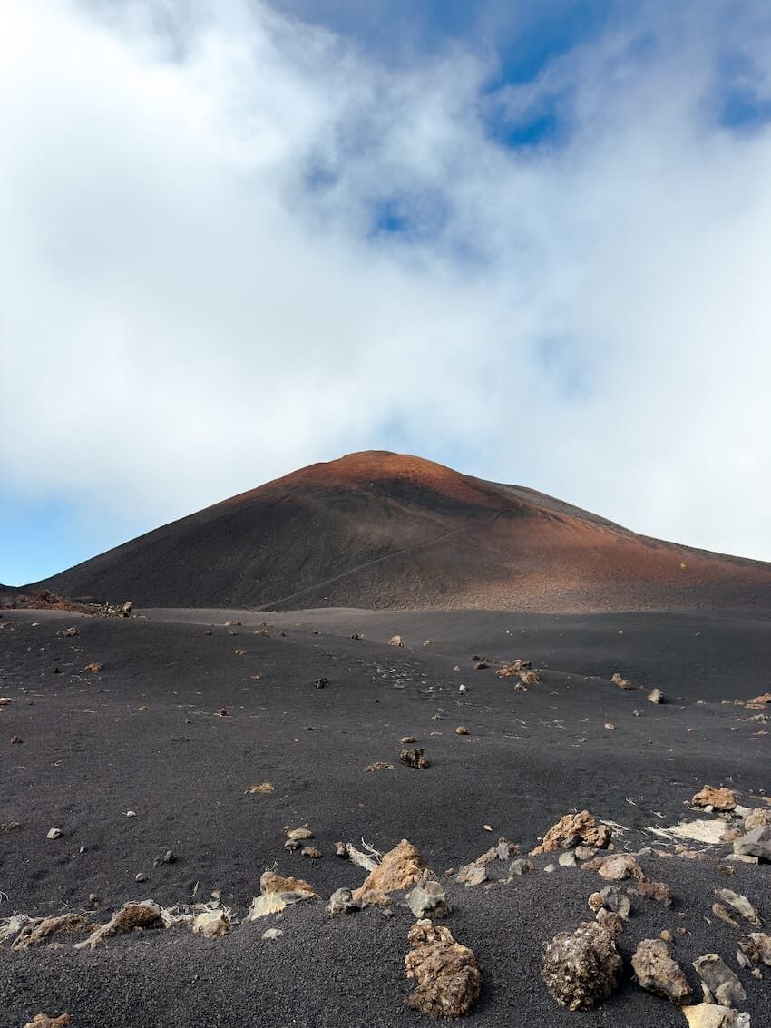 Vista Vulcano Ritorno Sentiero Anello PR-TF 43 Vulcano Chinyero Tenerife